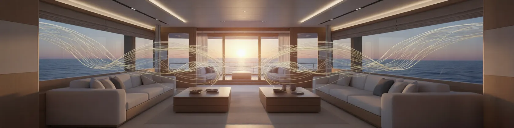 Simulazione CFD flussi d'aria comfort termico superyacht di lusso — Revellum Modena