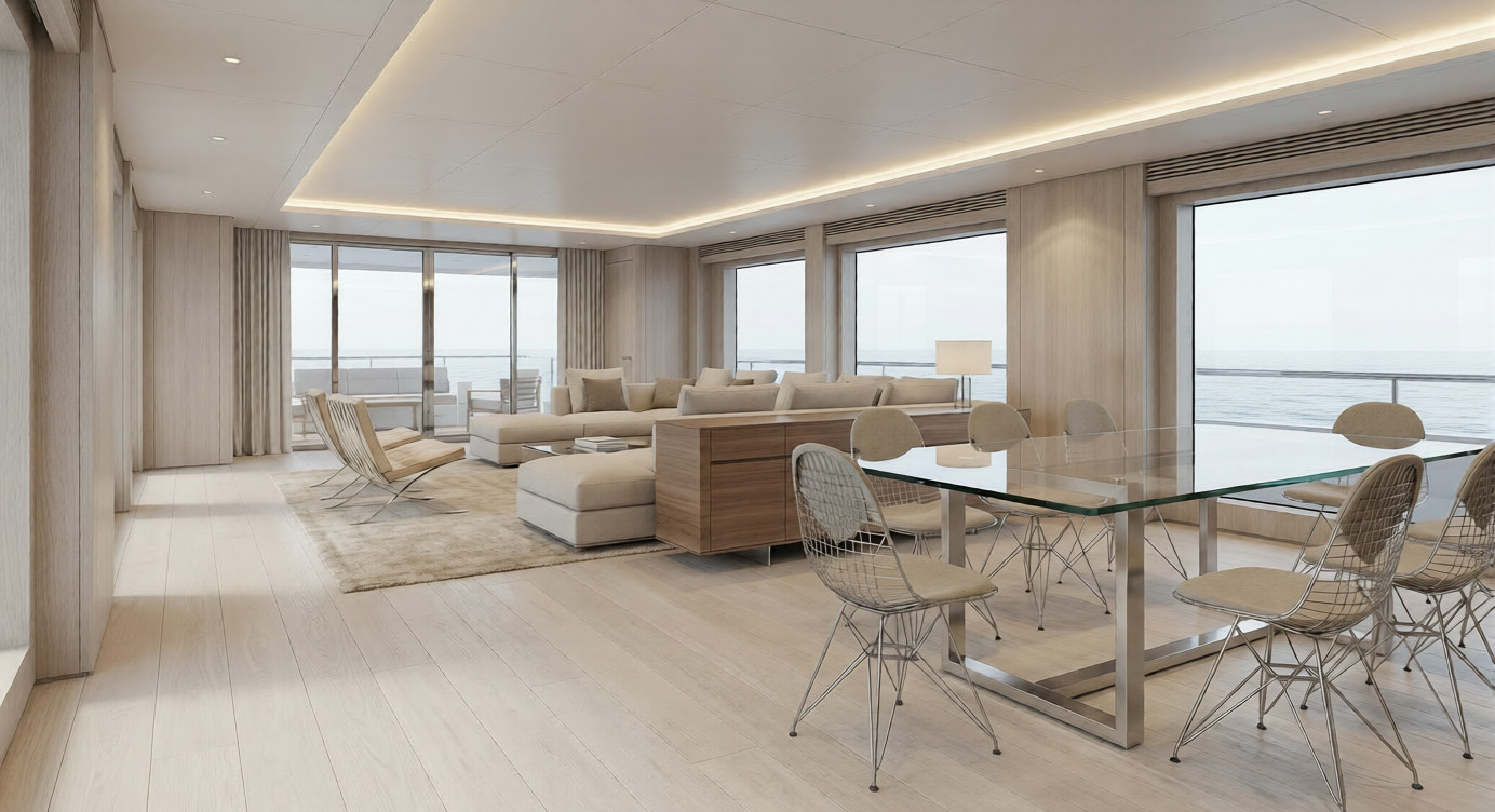CFD simulation of onboard superyacht microclimate — thermal comfort diagnosis by Revellum