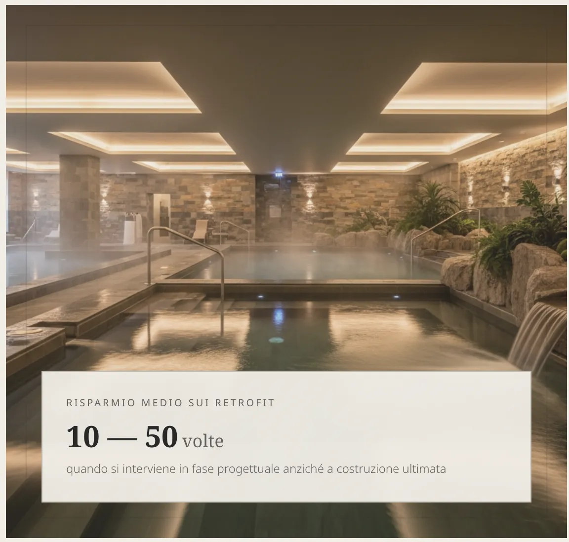 Centro wellness spa di lusso — simulazione CFD comfort termico e qualità dell'aria